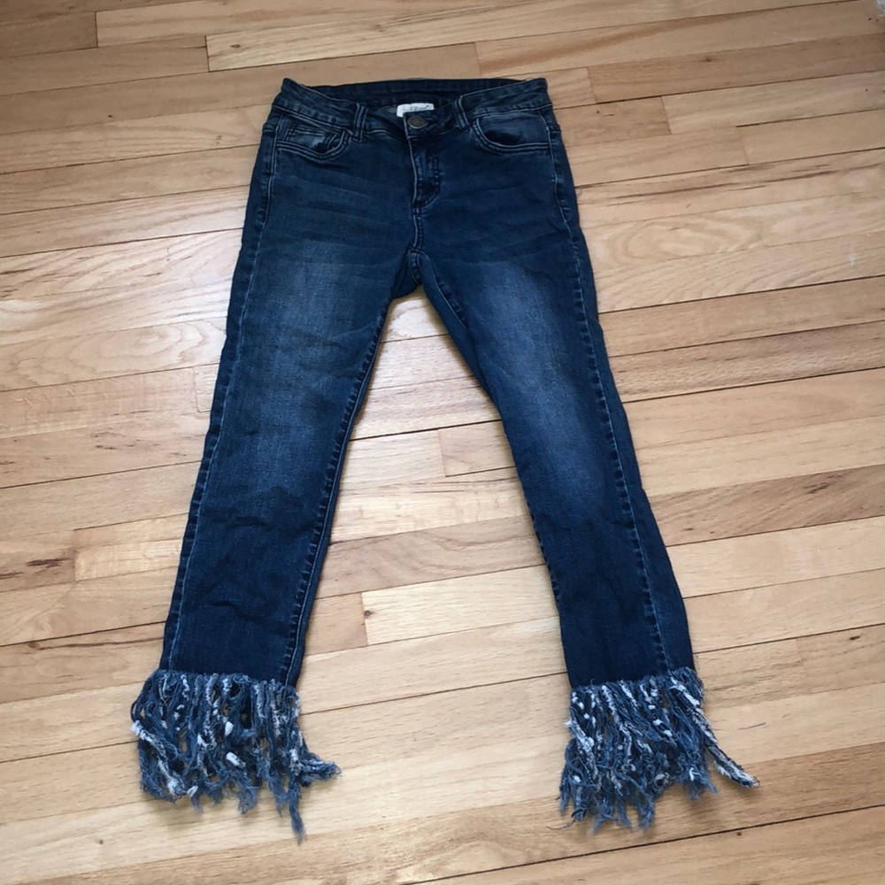 FRINGE💙 BOTTOM DENIM 💙SKINNY JEANS